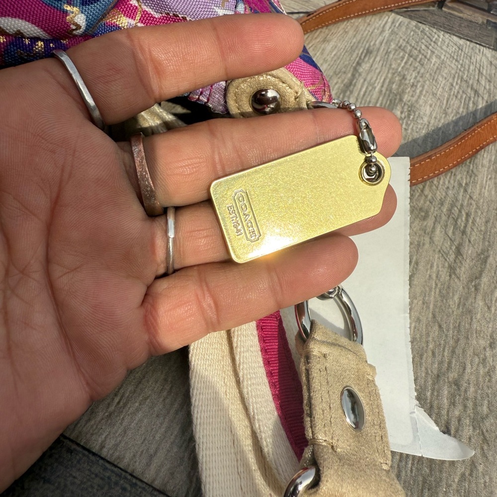 EUC! Coach Poppy Vintage Y2K Multicolor Sequins Beads Bag - Picture 7 of 13